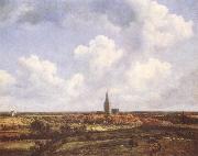 Landscape with Church and Village, Jacob van Ruisdael
